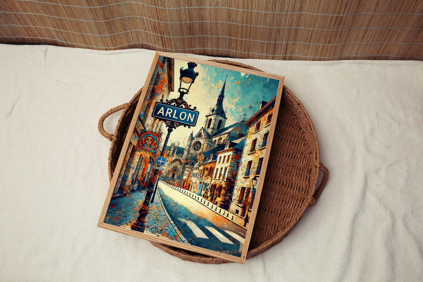 Arlon Art Belgium City Print Travel Poster Wall Art European Home Decor Housewarming Gift