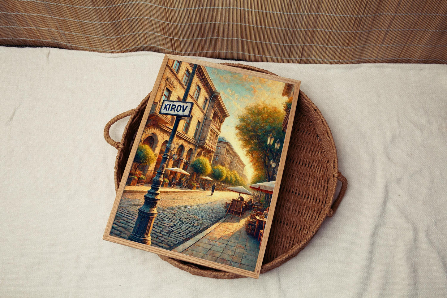 Kirov Street Wall Art Gyumri Print Armenia Travel Poster Personalized Gift, Armenia Souvenir, Gyumri Art, Travel Decor, Fine Art Print
