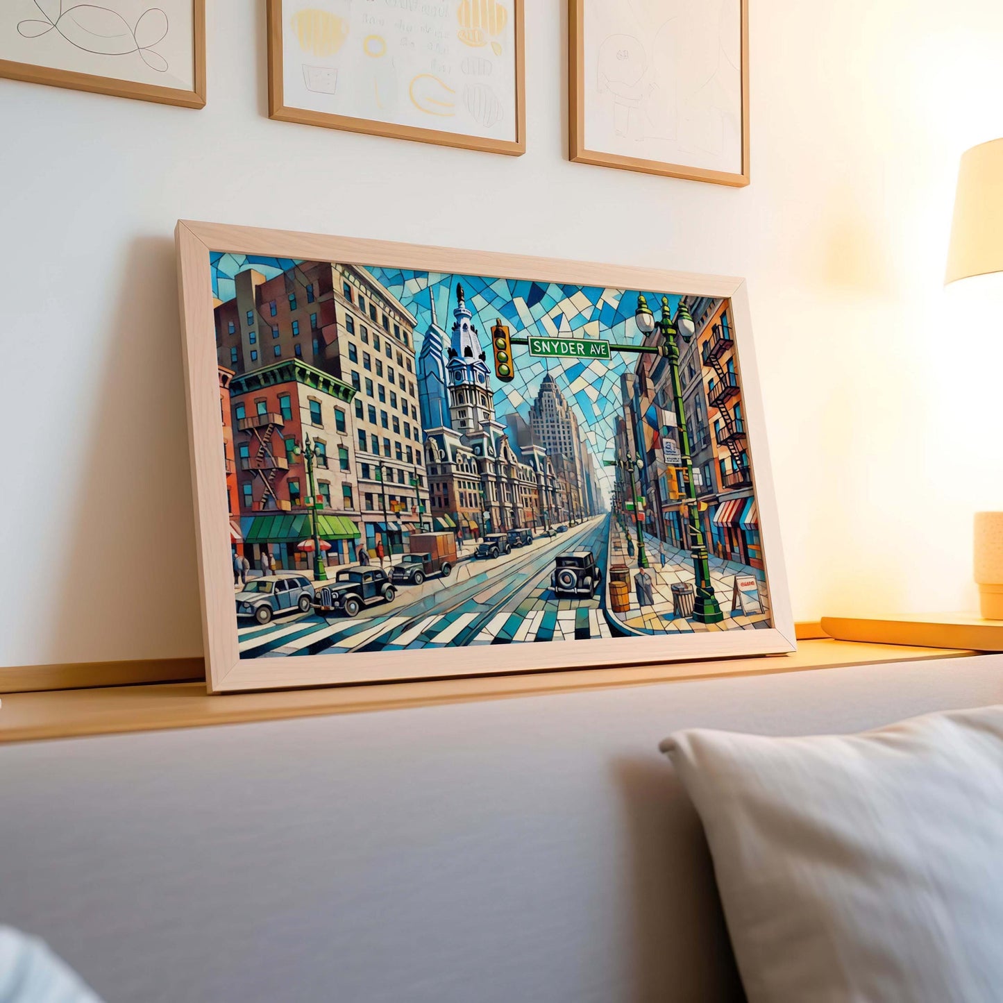 Snyder Avenue Art - Philadelphia Poster Print, Philly Gift & Pennsylvania Souvenir, Modern Home Decor Wall Artwork