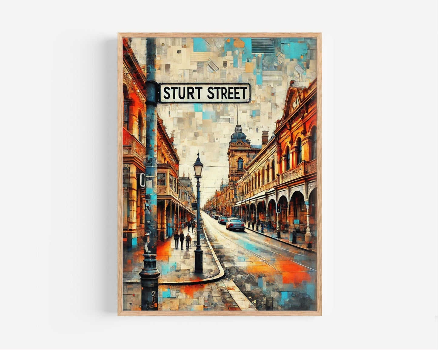 Sturt Street Wall Art Print - Ballarat Travel Poster, Australia Home Decor, Housewarming Gift, Scenic Sturt St Artwork