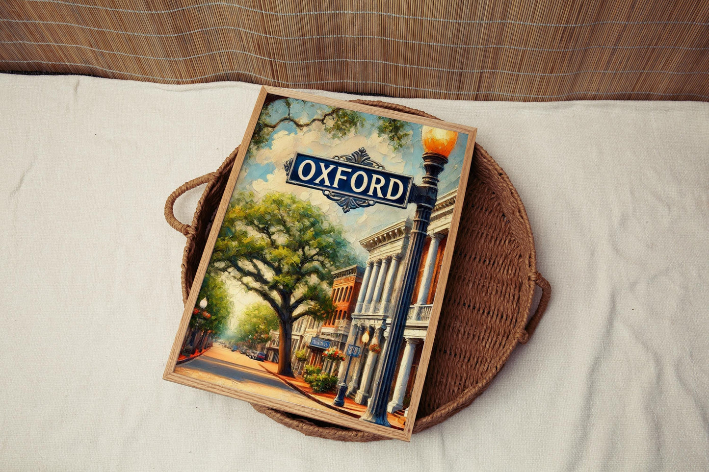 Mississippi Oxford Wall Art Print - Travel Poster, USA Decor, Housewarming Gift, American Travel & State Art Decoration