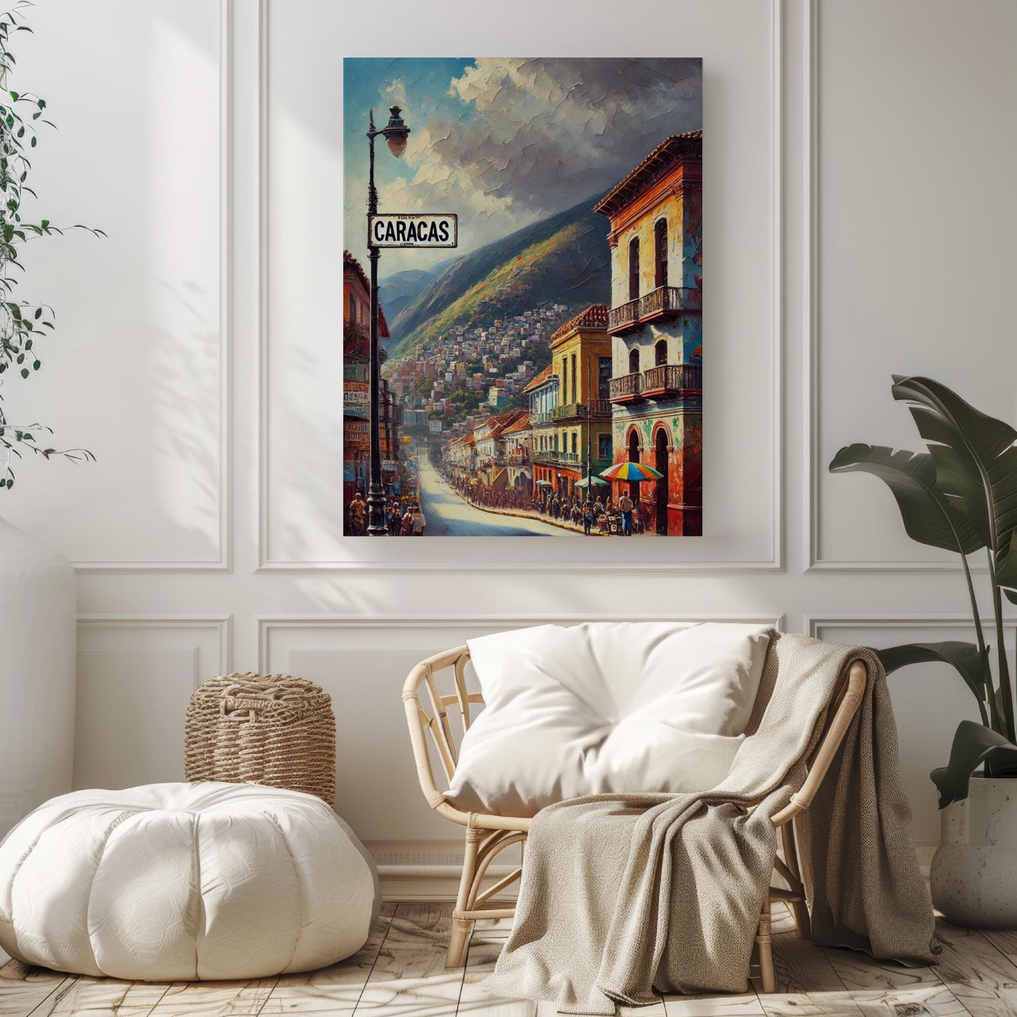Venezuela Caracas Wall Art Print – South American Travel Poster, Housewarming Gift, Venezuela Decor, Venezuela Map, Venezuela Travel Art