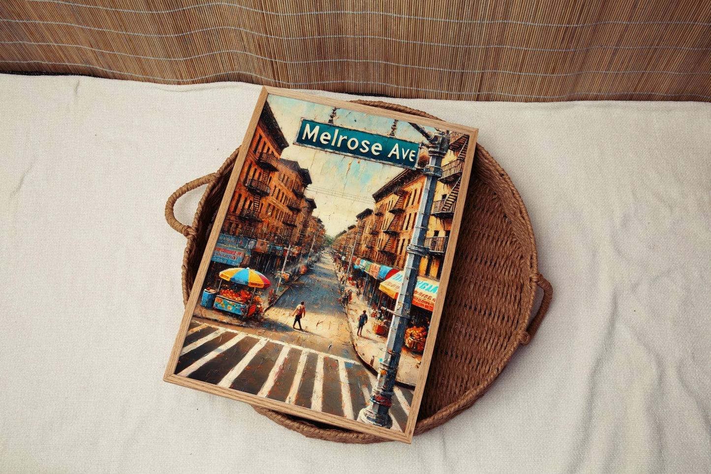 Melrose Ave Wall Art Bronx Print New York City Travel Poster Personalized State Gift Home Decor