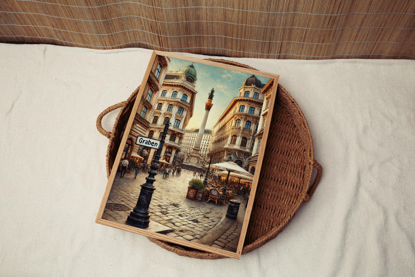 Print Graben Wall Art Vienna Travel Poster Austria Decor Housewarming Gift Austria Souvenir