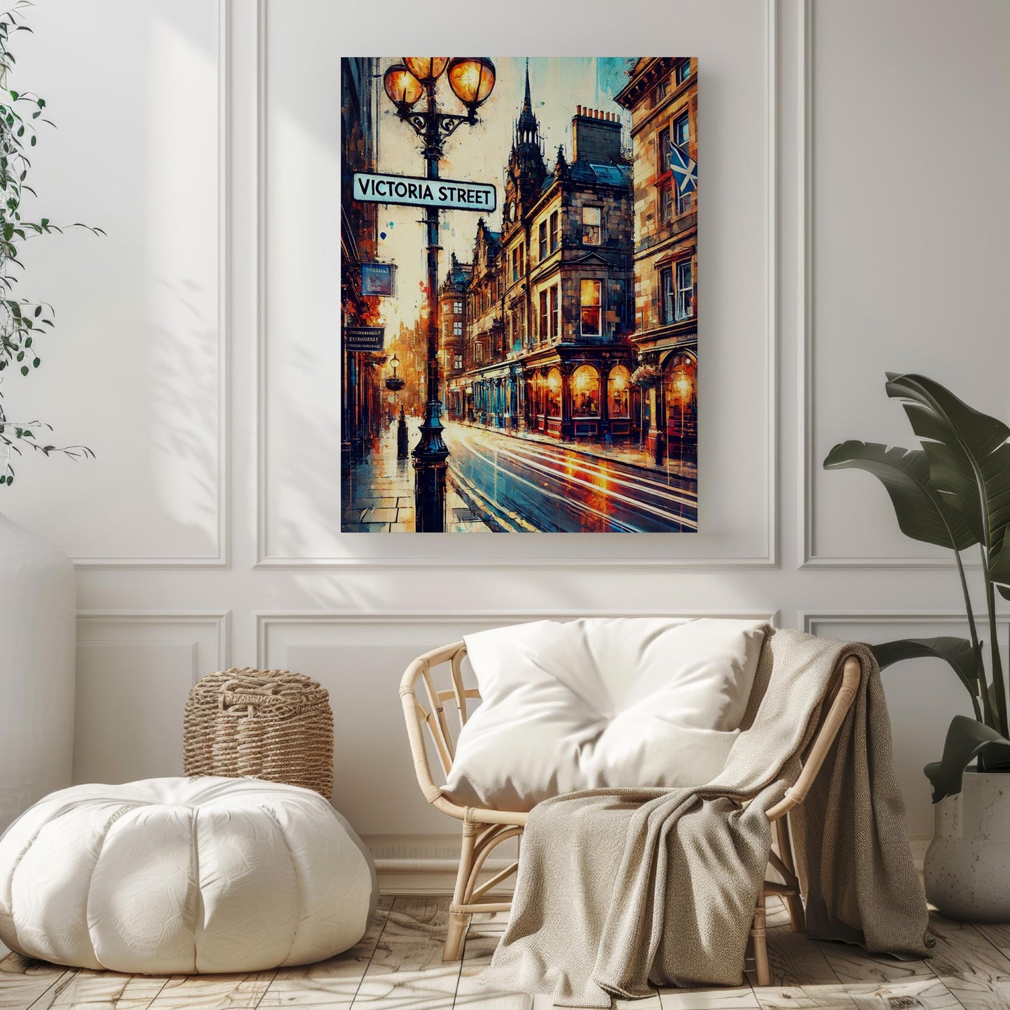 Victoria St Wall Art Print - Edinburgh Travel Poster, Scotland Gift, Housewarming Decor, Victoria Street Art, Scottish Travel Print