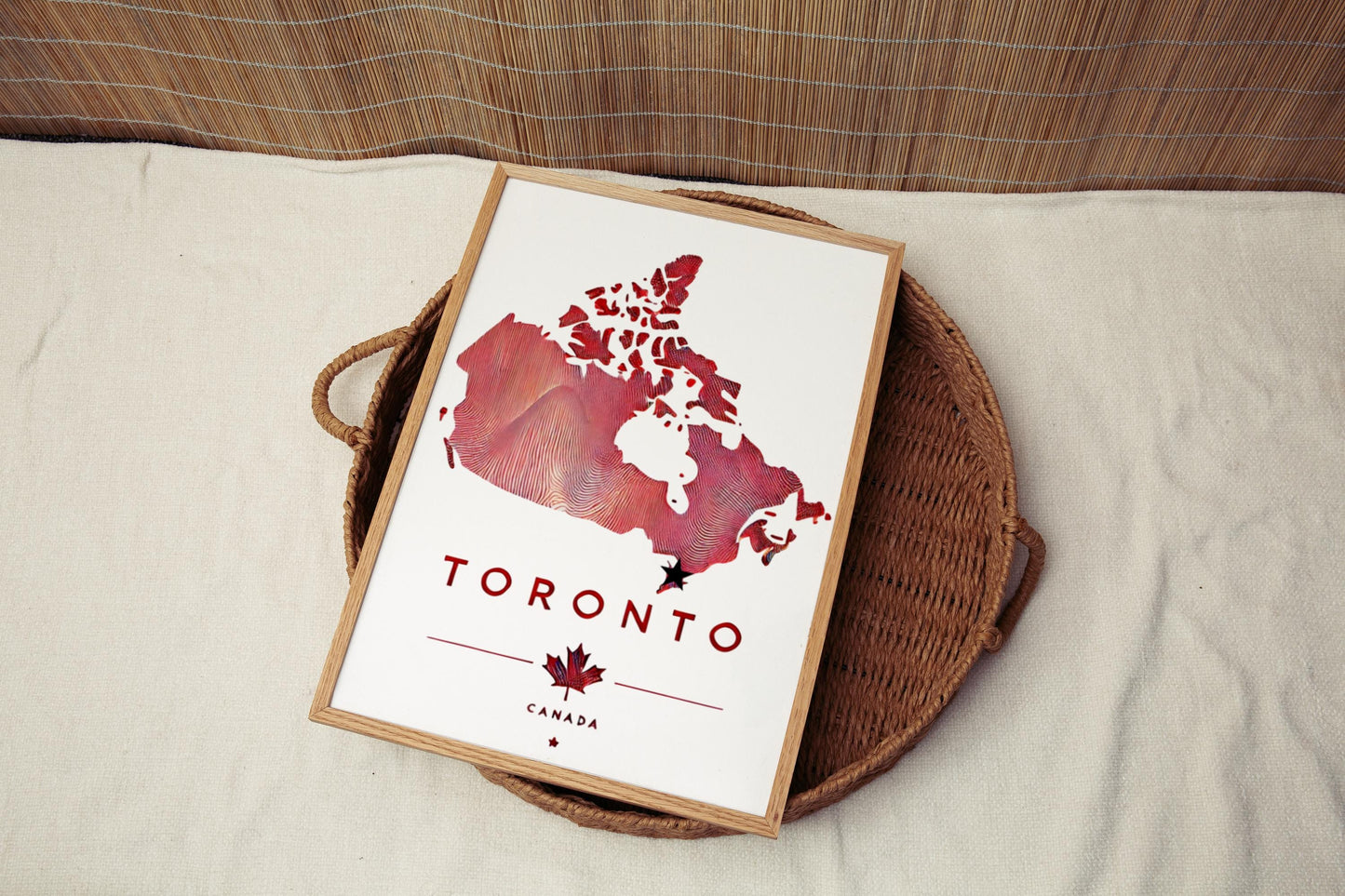 Canada Toronto Wall Art Print, Travel & Home Decor, Canada Gift Idea, College Dorm Artwork, Housewarming Present, Modern City Skyline Poster