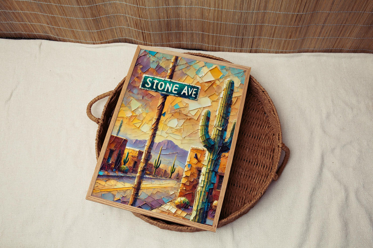 Stone Avenue Wall Art, Tucson Print, Arizona Art, “City” Gift, Travel Souvenir, Travel Poster, “State” Art, PERSONALIZED GIFT
