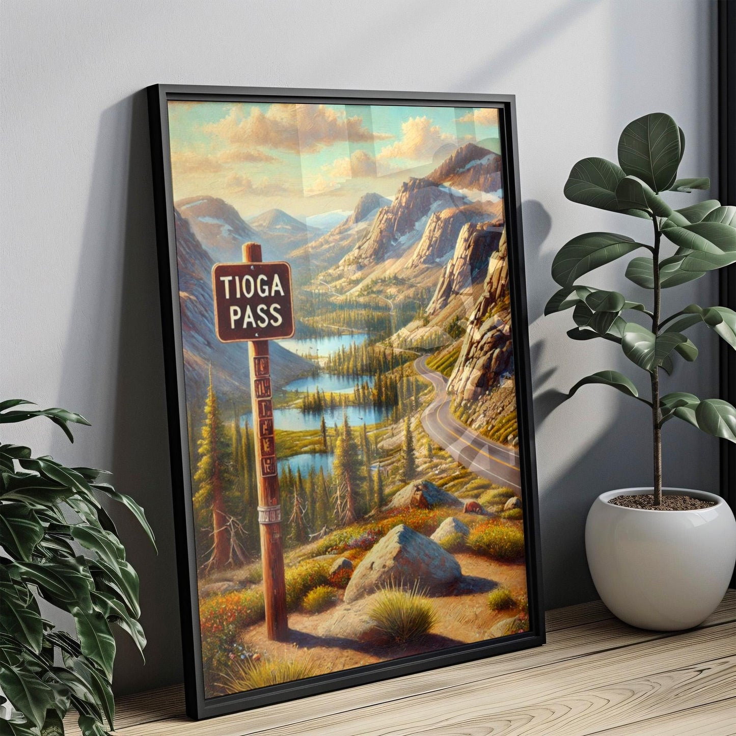 Tioga Pass Wall Art Print - Yosemite Travel Poster, America Landscape Gift, Housewarming Decor, Nature Photography, Adventure Home Art