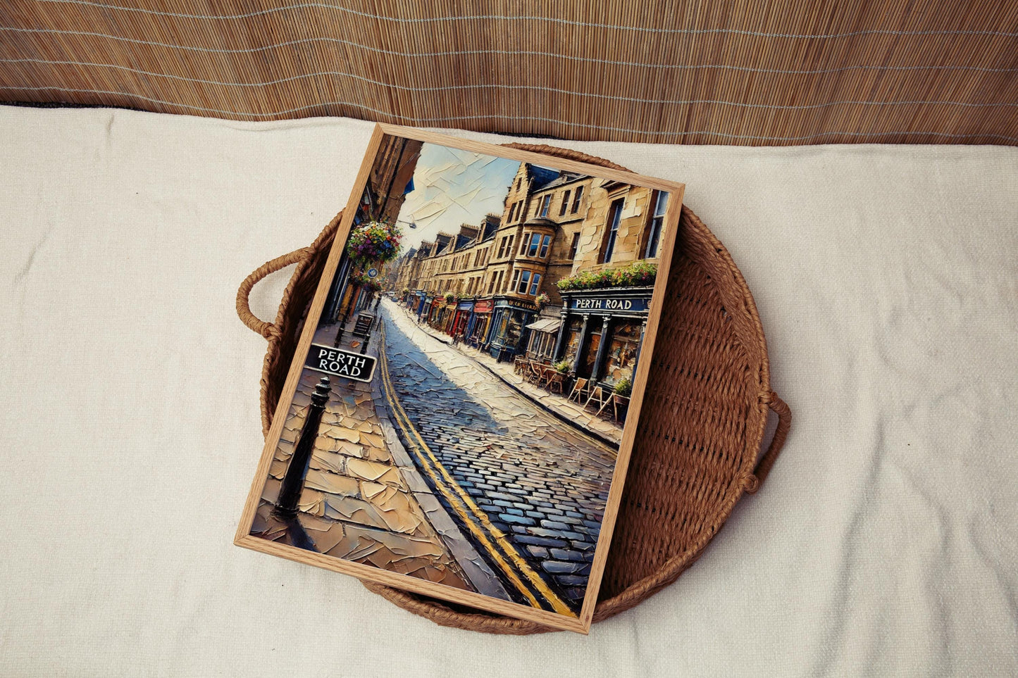 Scotland Perth Rd Wall Art Print - Dundee Travel Poster, Scotland Gift & Housewarming Artwork, Road Map Decor