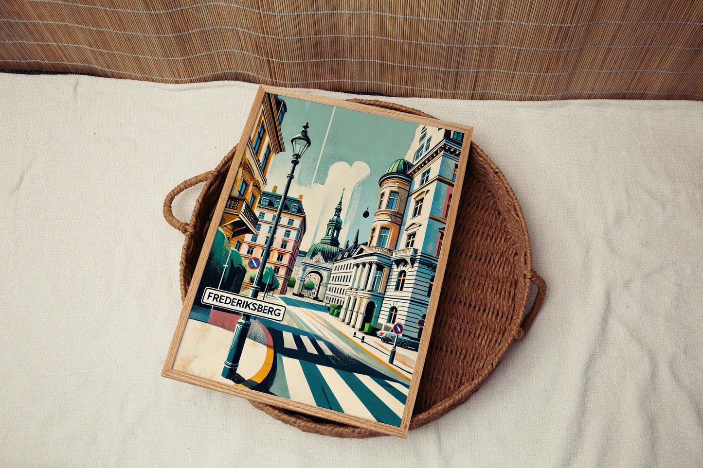 Frederiksberg Print - Denmark City Wall Art Travel Poster, Housewarming Gift, Scandinavian Home Decor, Modern Travel Print
