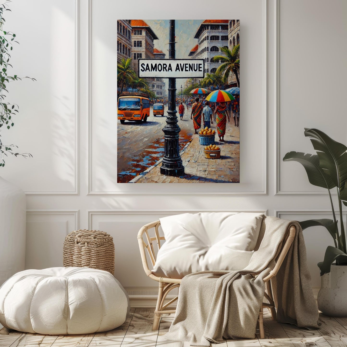 Samora Avenue Wall Art, Dar es Salaam Print, Tanzania Art, City Street Scene, Travel Souvenir, Home Decor, African Art, Personalized Gift