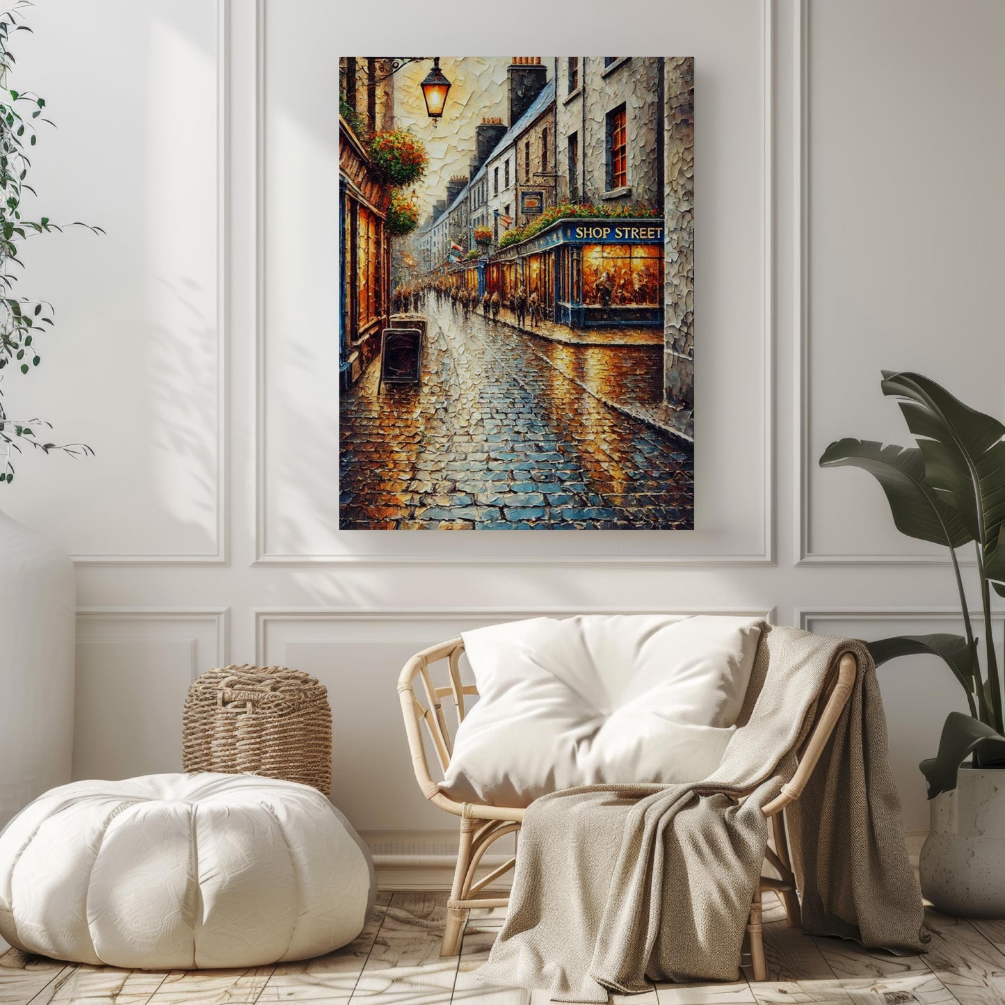 Ireland Wall Art Shop Street Print - Galway Travel Poster, Ireland Gift, Housewarming & Home Decor Artwork
