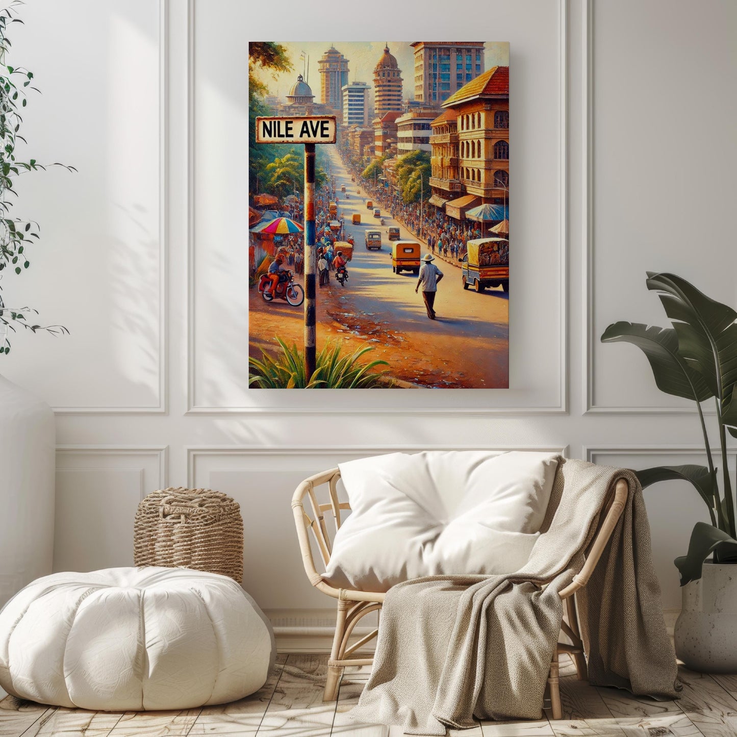 Nile Avenue Wall Art, Jinja Print, Uganda Travel Poster, City Street Sign, African Souvenir, Travel Gift, Personalized Urban Art