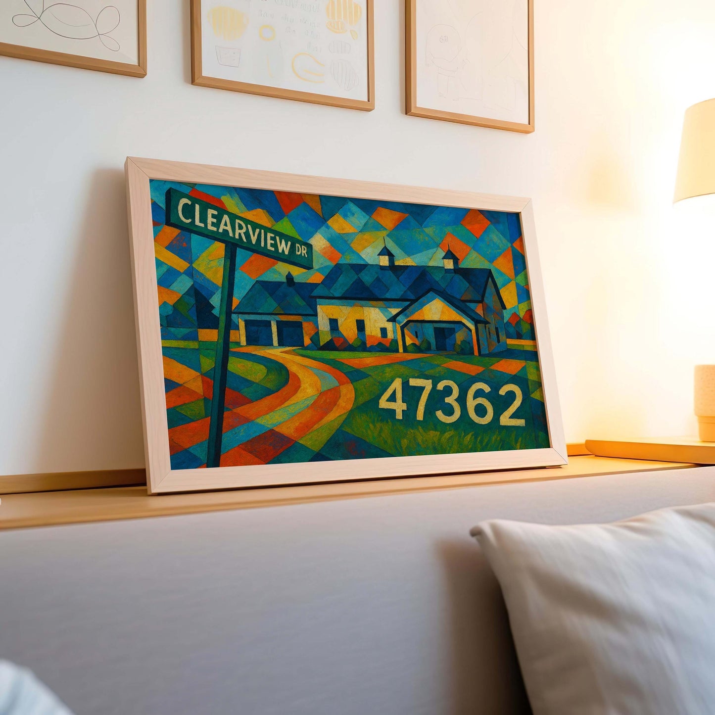 Custom Home Portrait | Personalized House Wall Art | Unique Gift for New Homeowners | Order First, Send Photo After Purchase