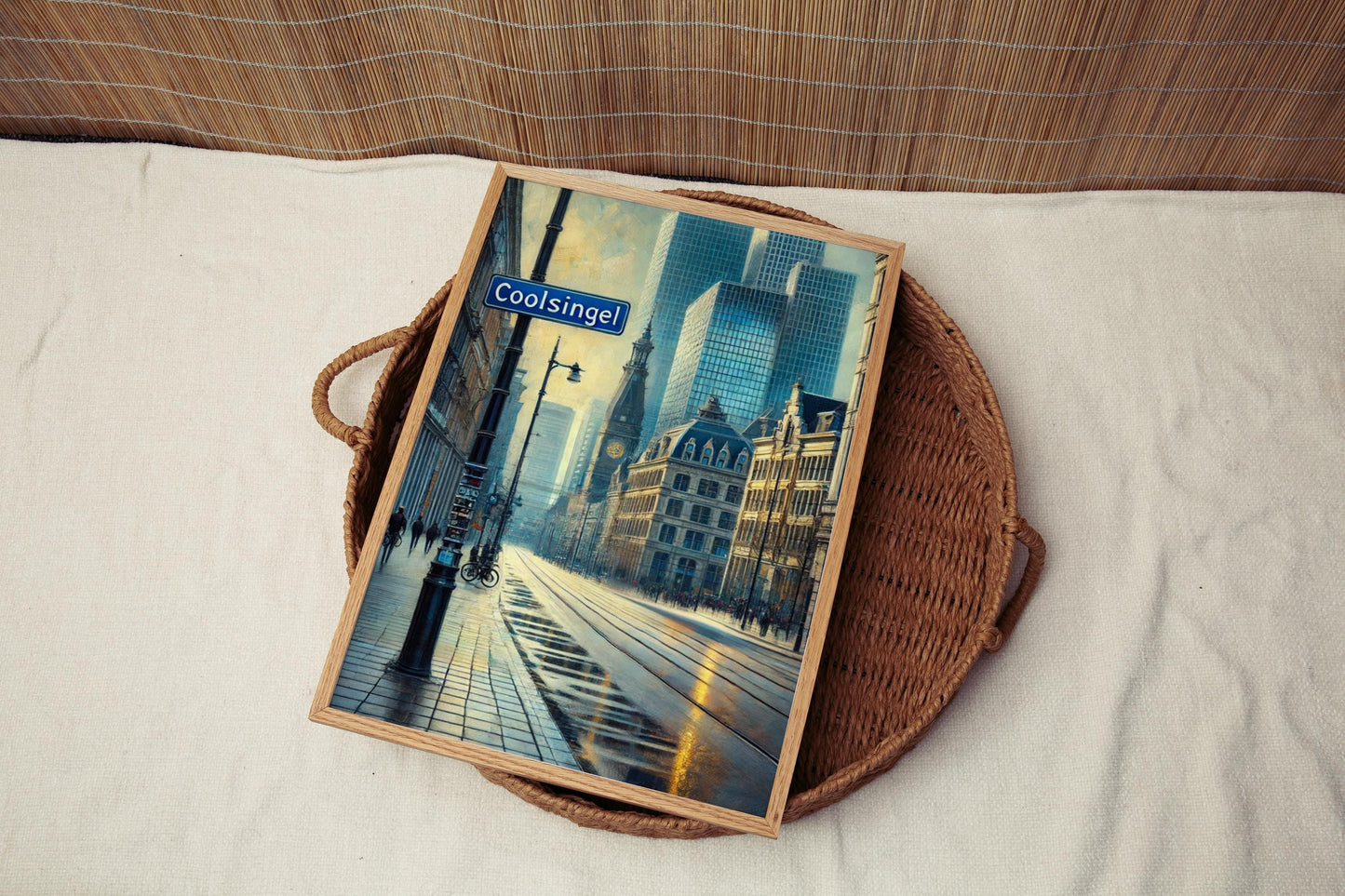 Netherlands Wall Art Coolsingel Print Travel Poster European Home Decor Housewarming Gift