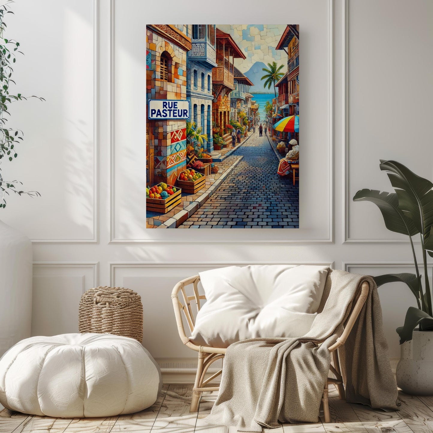 Poster Rue Pasteur Wall Art - Moroni Travel Print, Comoros Map, Housewarming Gift, Unique Moroni Art Poster