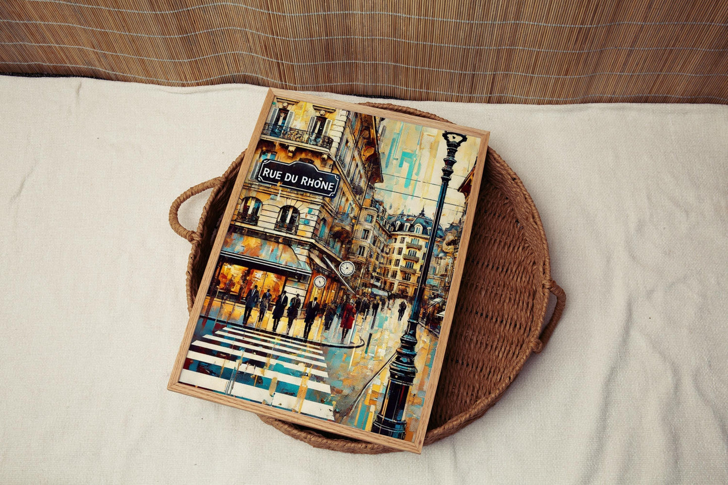 Rue du Rhône Wall Art, Geneva Print, Switzerland Travel Poster, Cityscape Decor, European Luxury Art, Housewarming Gift, Framed or Unframed