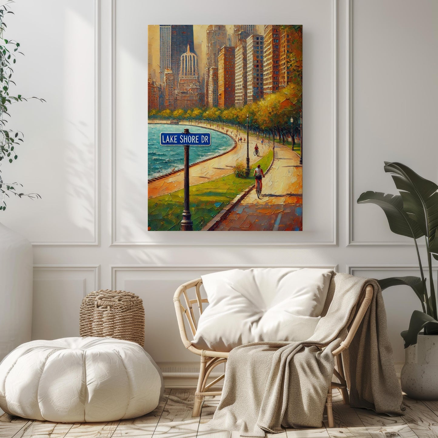 Lake Shore Dr Wall Art - Chicago Travel Poster, Personalized Illinois Gift, Lake Shore Drive Print, Chicago Art & Souvenir Decor