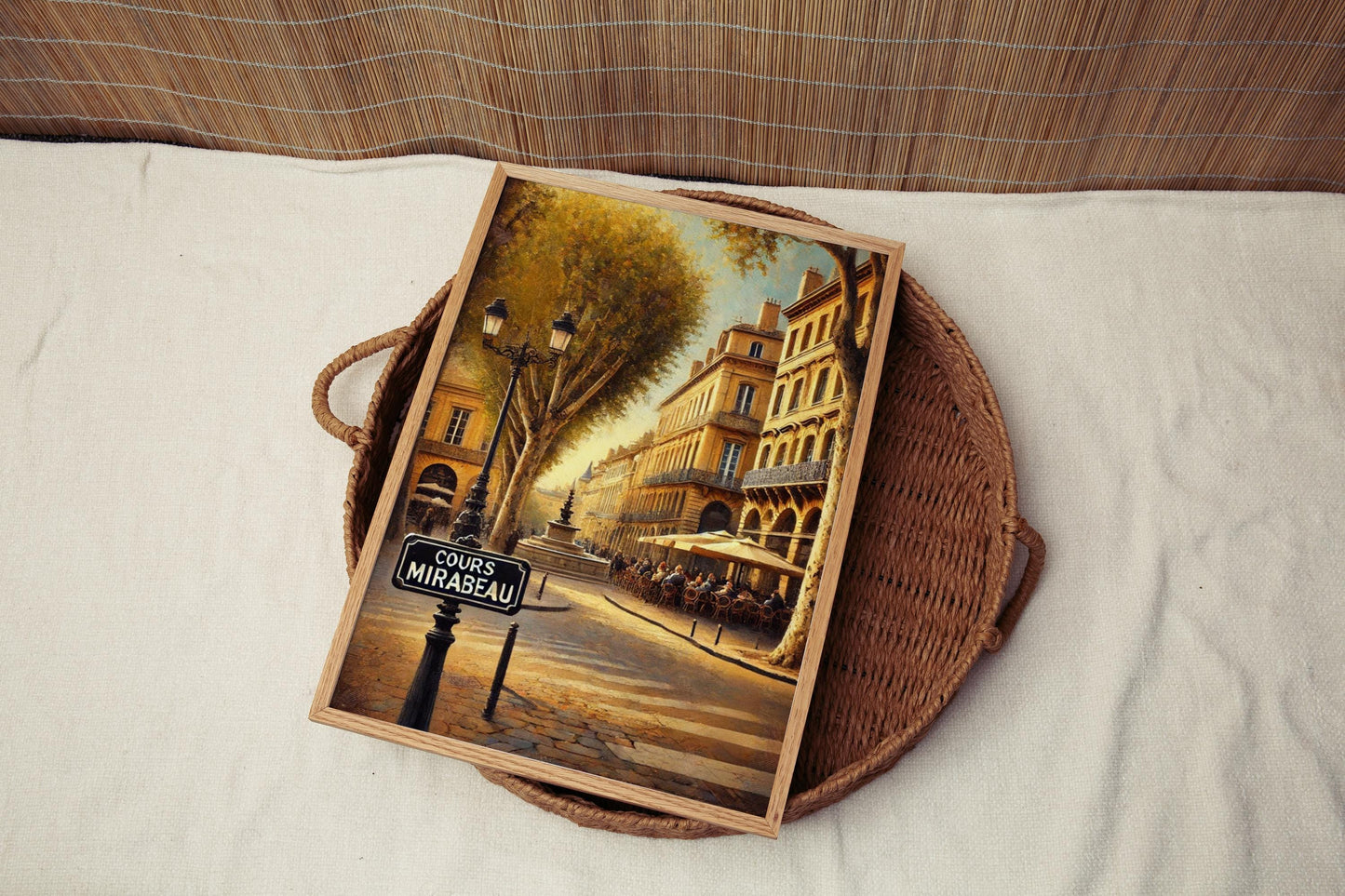 Cours Mirabeau Wall Art | Aix-en-Provence Print | France Travel Poster | European Decor | Cityscape Gift | Fine Art Paper | Archival Ink