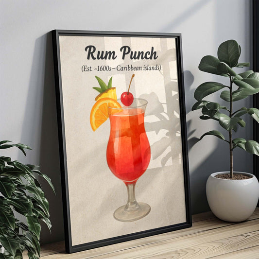 Rum Punch Cocktail Artwork