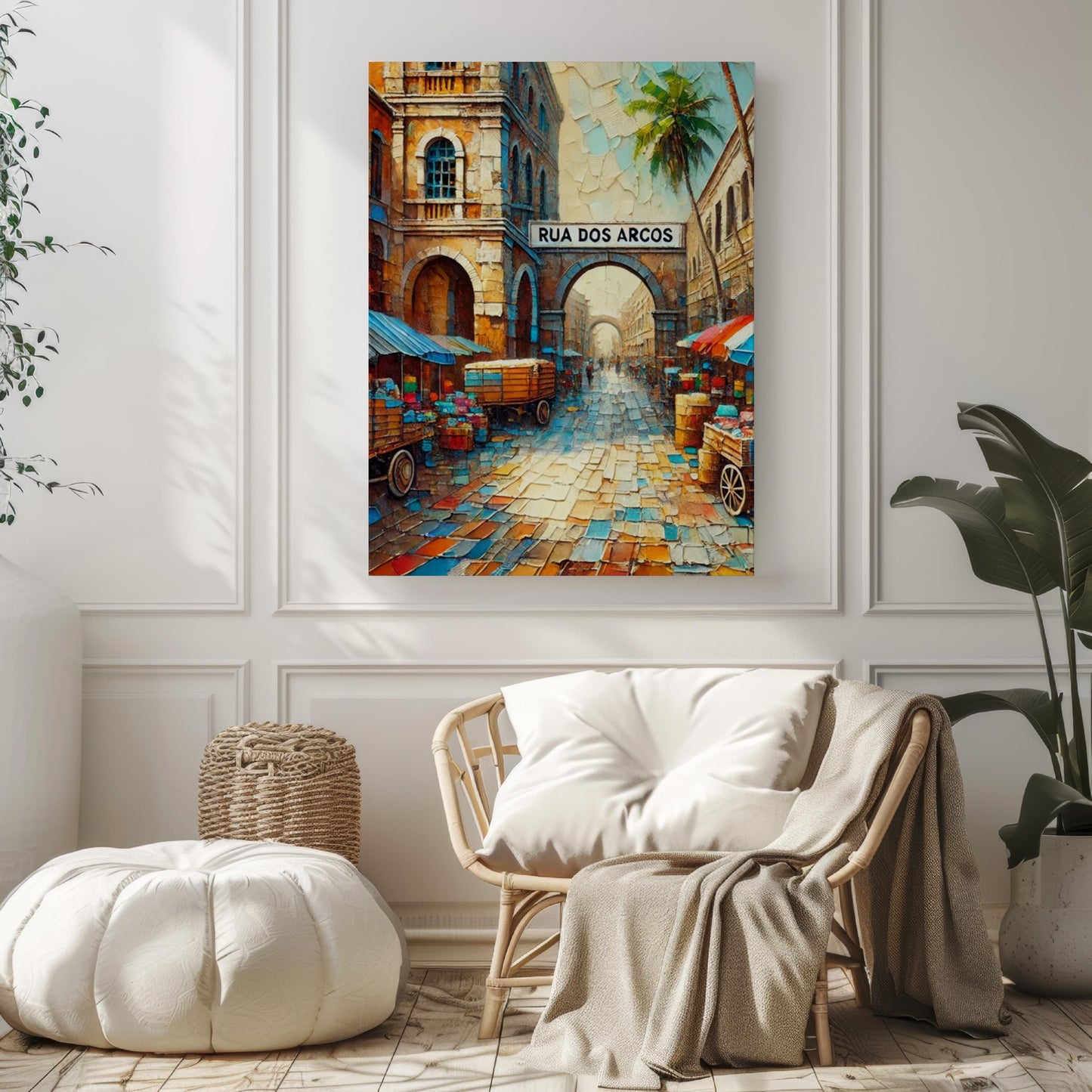 Maputo Rua dos Arcos Wall Art, Mozambique Travel Poster, Cultural Home Decor, Mozambique Souvenir, Vibrant City Street Print, Travelers Gift