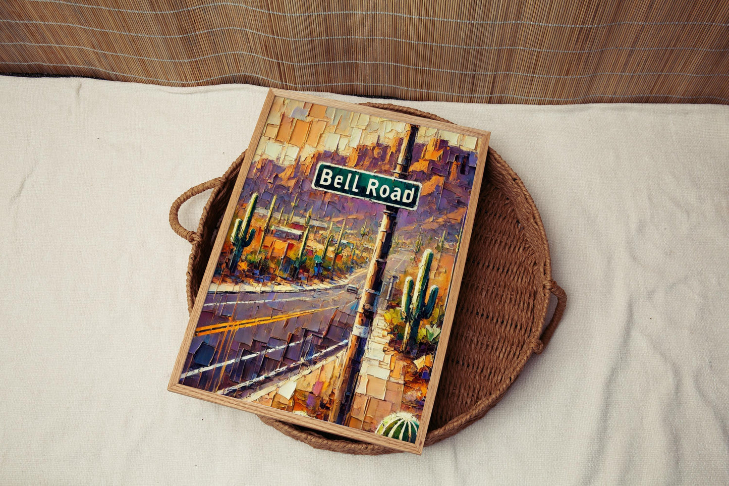 Bell Road Wall Art, Phoenix Print, Arizona Art, “City” Gift, Travel Souvenir, Travel Poster, “State” Art, PERSONALIZED GIFT