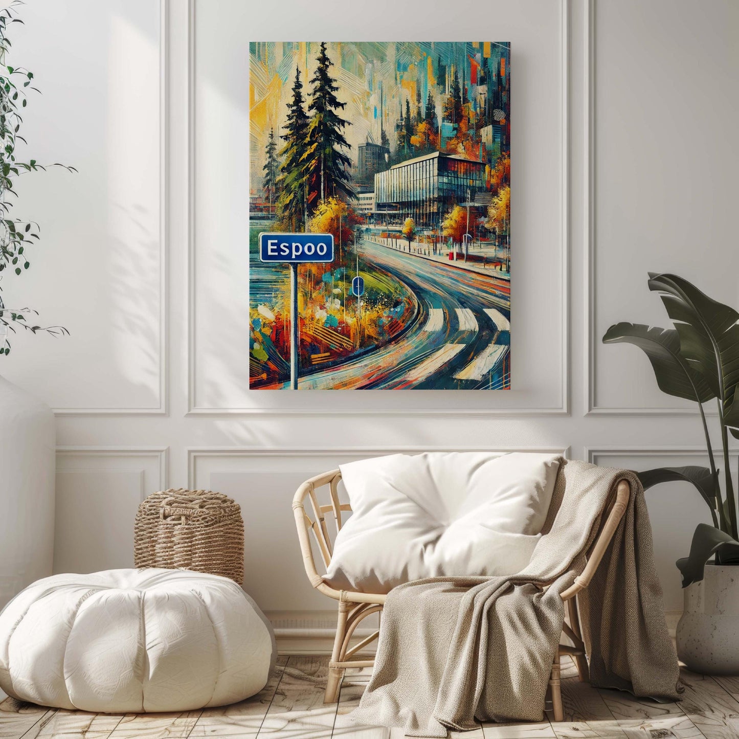 Espoo Art Print - Finland Wall Art, Travel Poster, European City Gift, Housewarming Decor, Nordic Artwork, Espoo Finland Travel Print