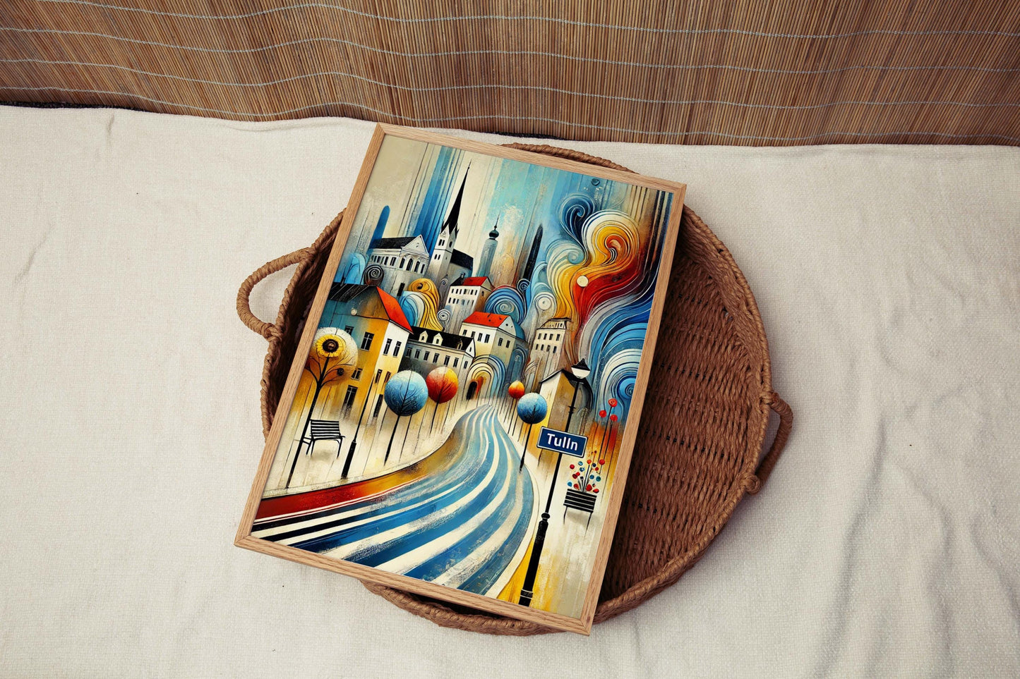 Tulln Art Wall Print - Austria City Travel Poster, European Artwork, Housewarming Gift, Tulln Wall Decor, Unique Travel Gift