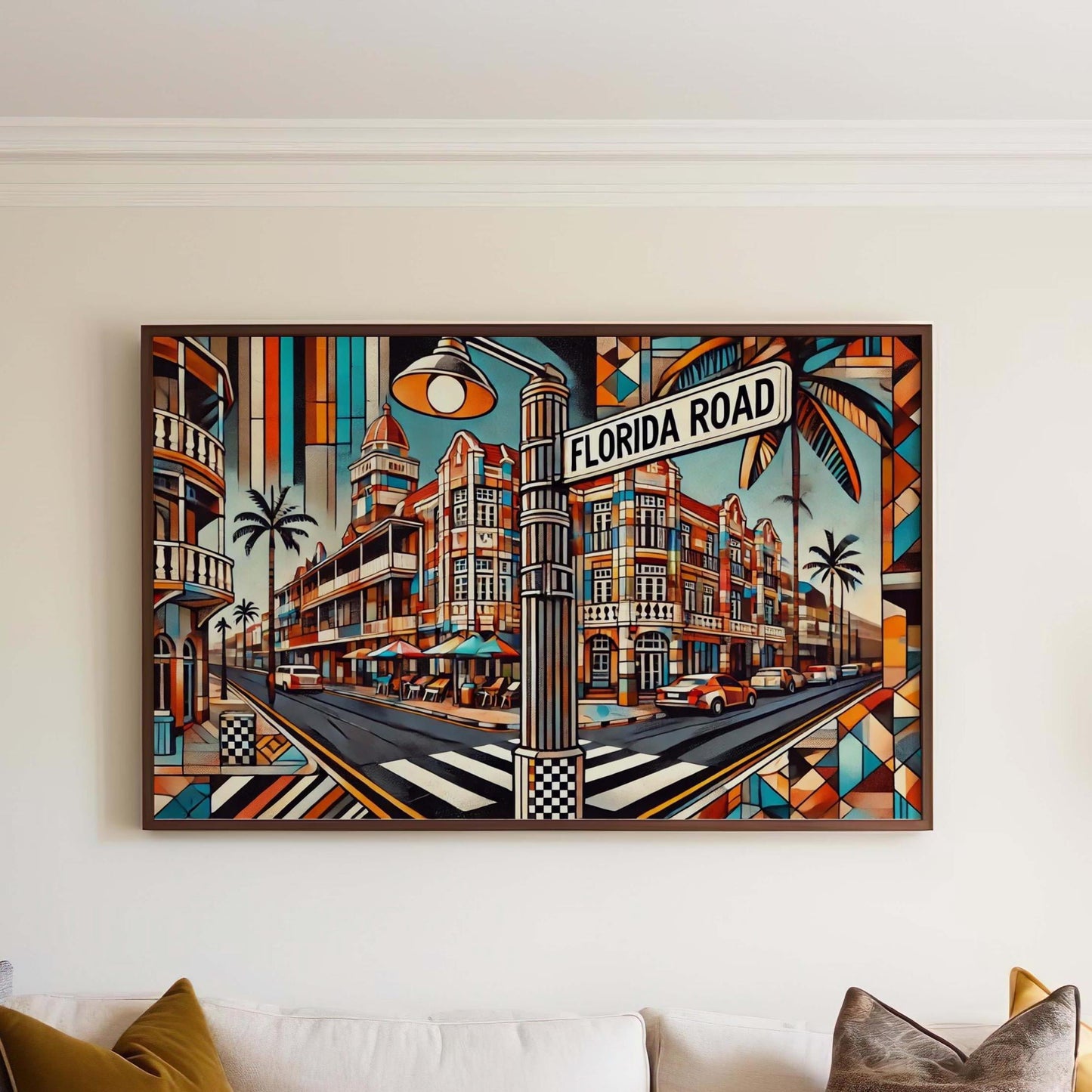 Florida Road Print Durban Wall Art, South Africa Travel Poster, Florida Rd Decor, Housewarming Gift, Modern South African Art, Travel Print