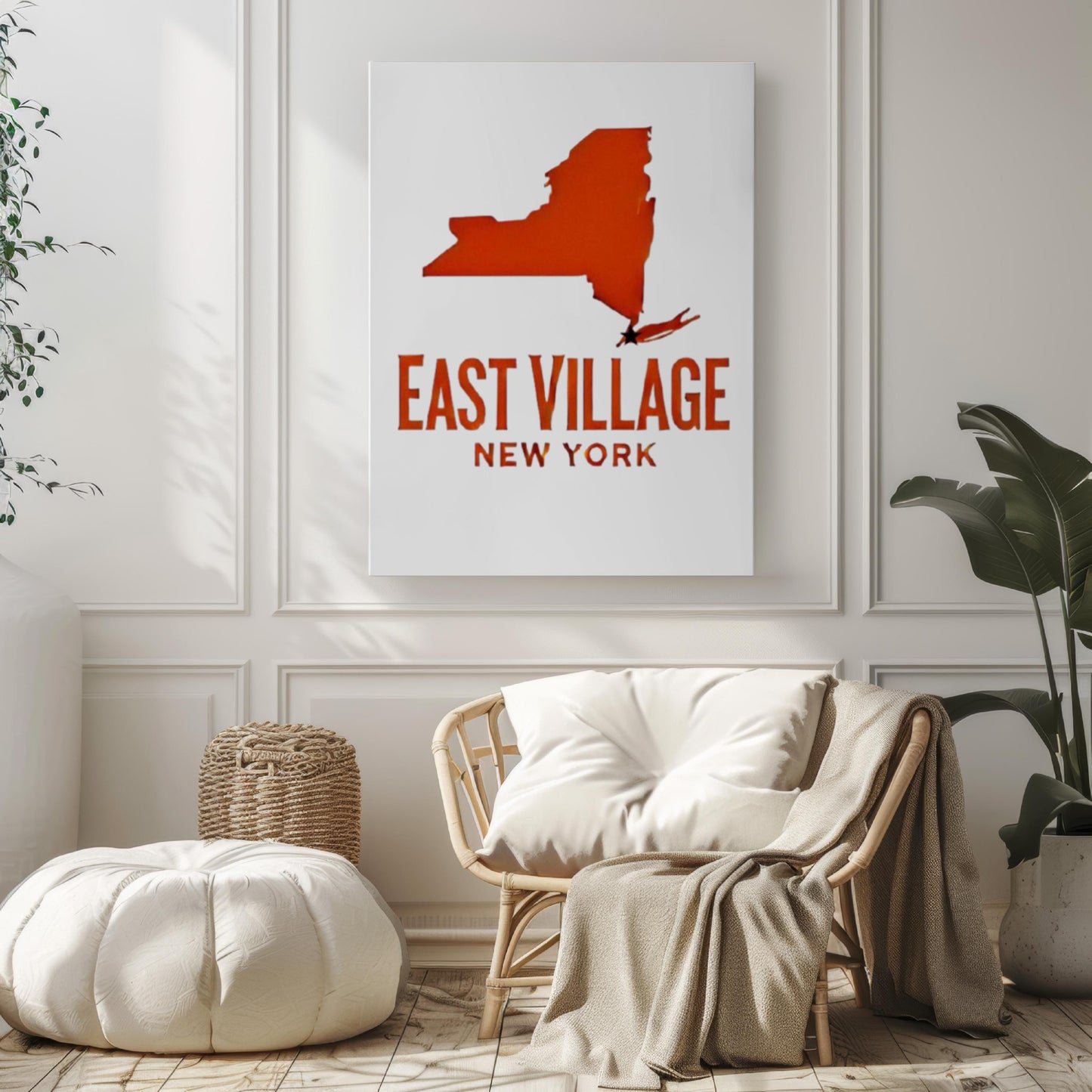 East Village Wall Art Print - New York Travel Decor, NY Gift, College Dorm Art, Housewarming Present, NYC Apartment Decoration