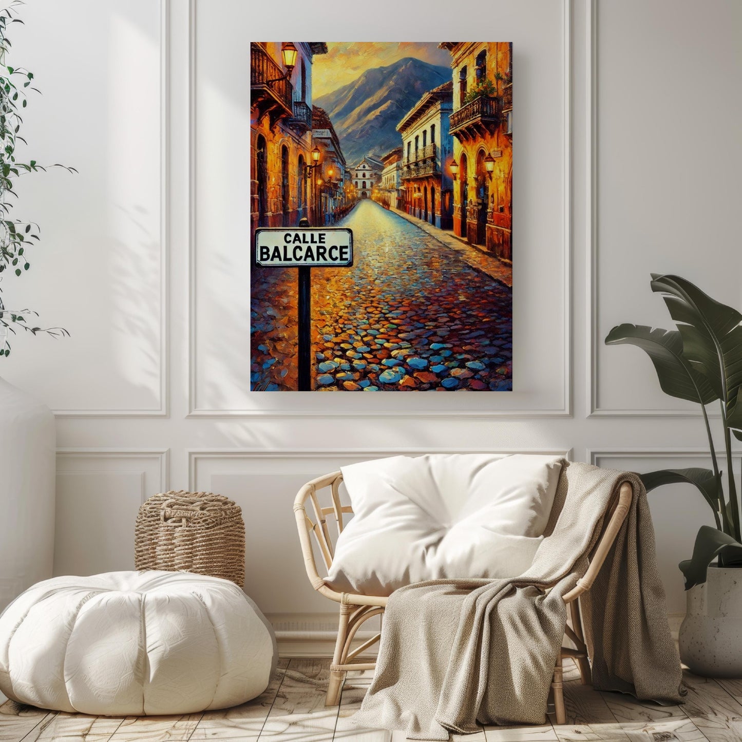 Wall Art Calle Balcarce Print - Salta Travel Poster, Argentina Decor, Housewarming Gift, Unique South America Travel Wall Decor