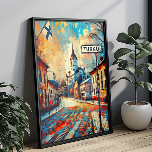 Turku Art Travel Print – Finland City Wall Art, European Artwork, Turku Poster, Housewarming & Travel Gift