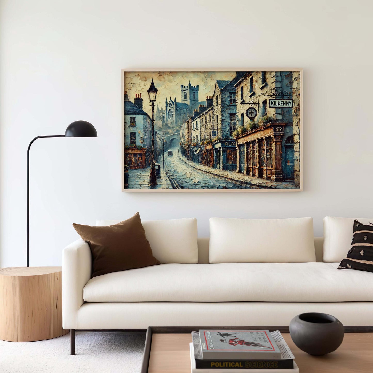Kilkenny Art Print - Ireland City Travel Poster, Kilkenny Wall Art, Europe Decor, Housewarming Gift, Irish Travel Map Illustration
