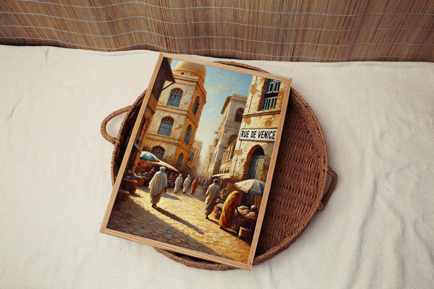 Djibouti Art, Rue de Venice Wall Decor, Djibouti City Print, Travel Souvenir, African Street Sign Art, Home Decor, Gift for Travelers