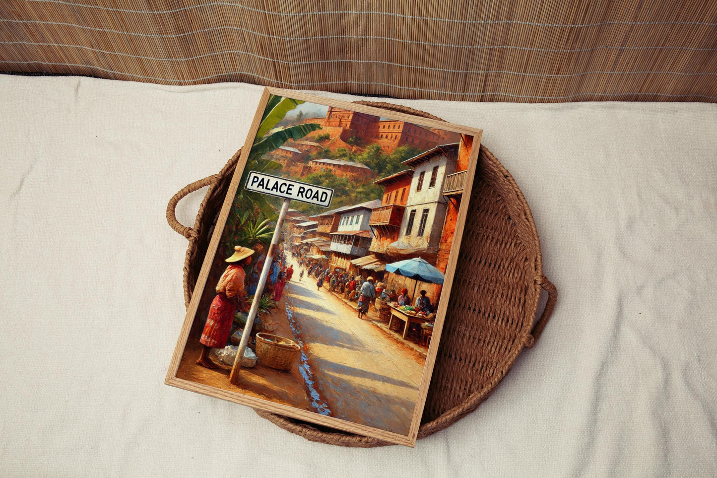 Palace Road Wall Art, Antananarivo Print, Madagascar Street Scene, Travel Souvenir, Cultural Home Decor, Museum-Grade Fine Art Print