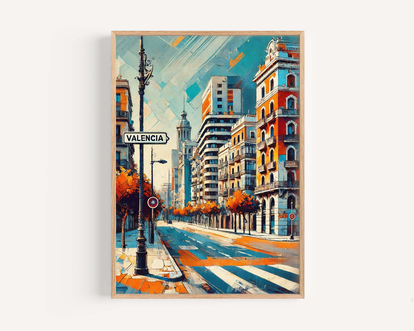 Valencia Art Print - Spain City Travel Poster, European Wall Decor, Housewarming Gift, Modern Valencia Wall Art for Home & Office