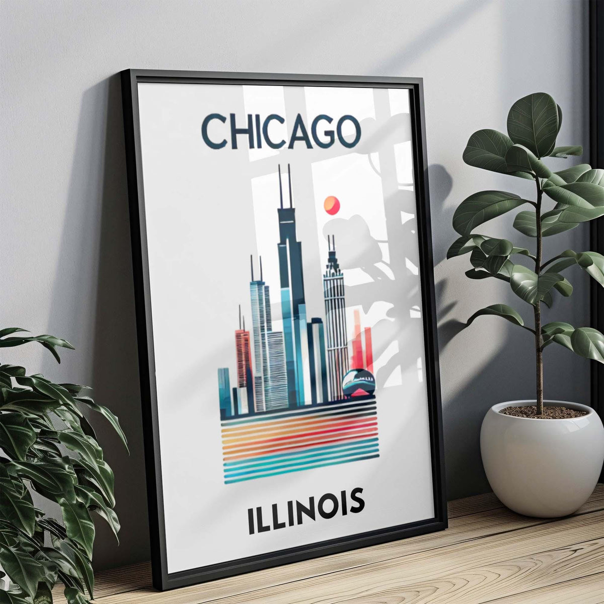 Chicago Wall Art Decor - Chicago, Illinois, USA