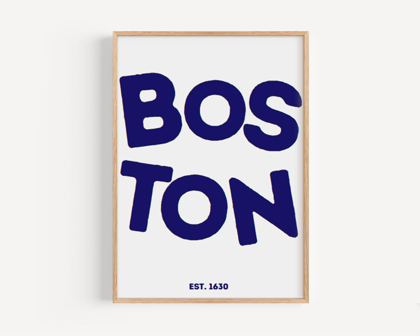 College Gift Boston Wall Art Print for Dorm Decor, Travel & Housewarming, College Wall Art Map Home Decoration