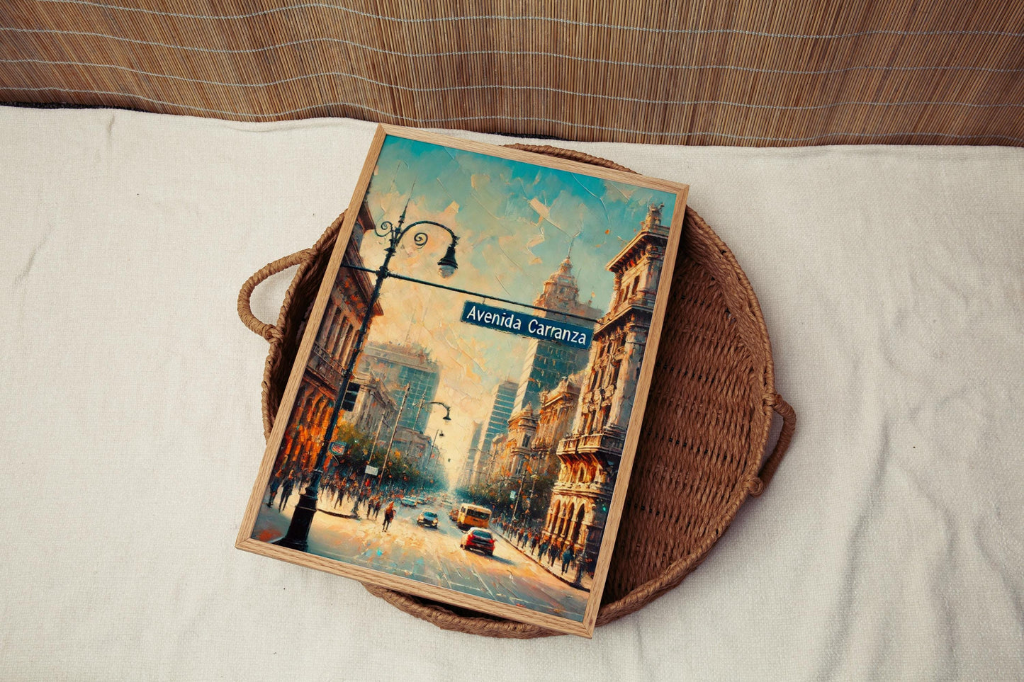 Avenida Carranza Wall Art - San Luis Potosi Travel Print, Mexico Gift & Travel Poster, Mexico Art Home Decor