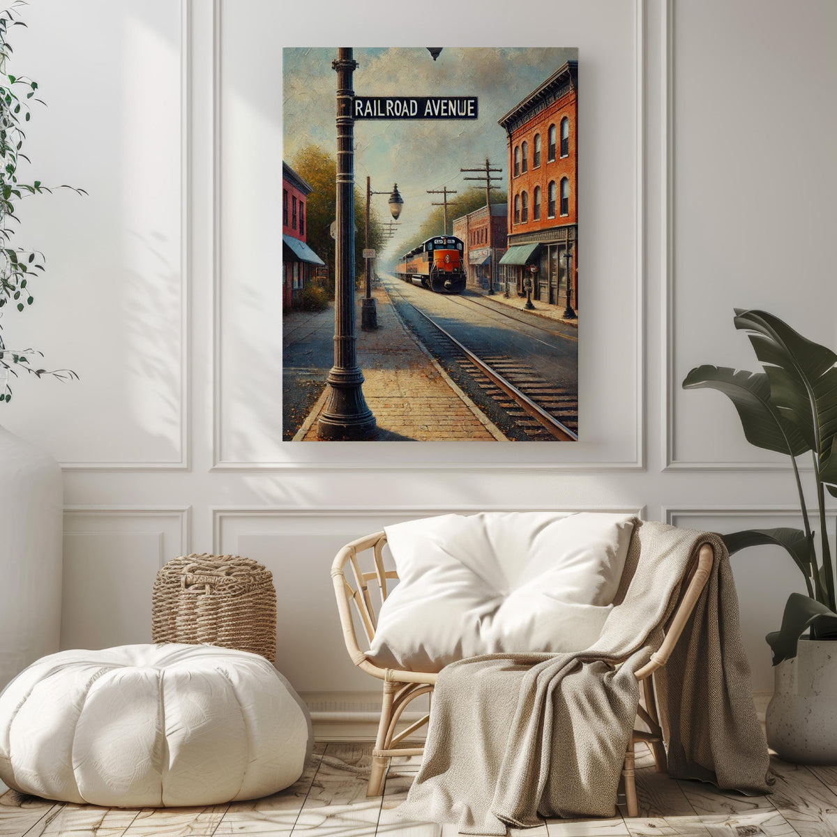 Railroad Ave Poster Vintage - Jamesburg, New Jersey, USA
