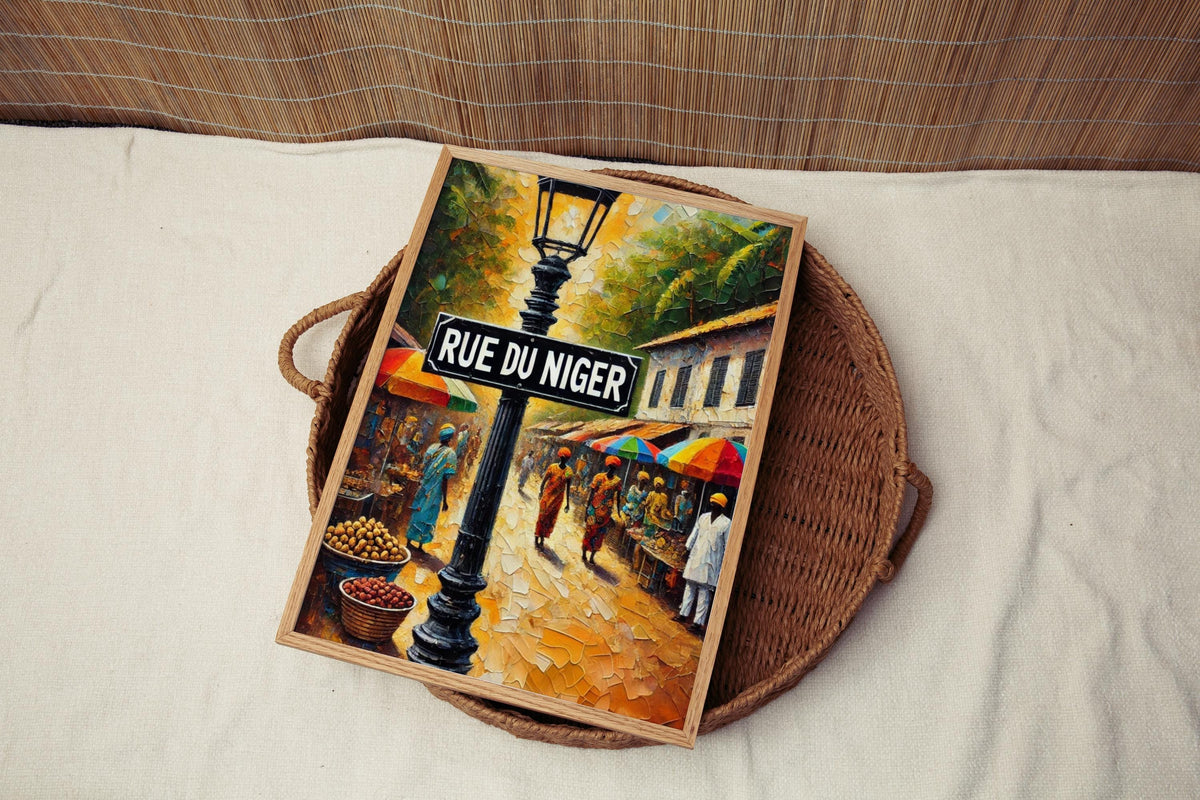 Rue Du Niger Wall Art - Conakry, Guinea
