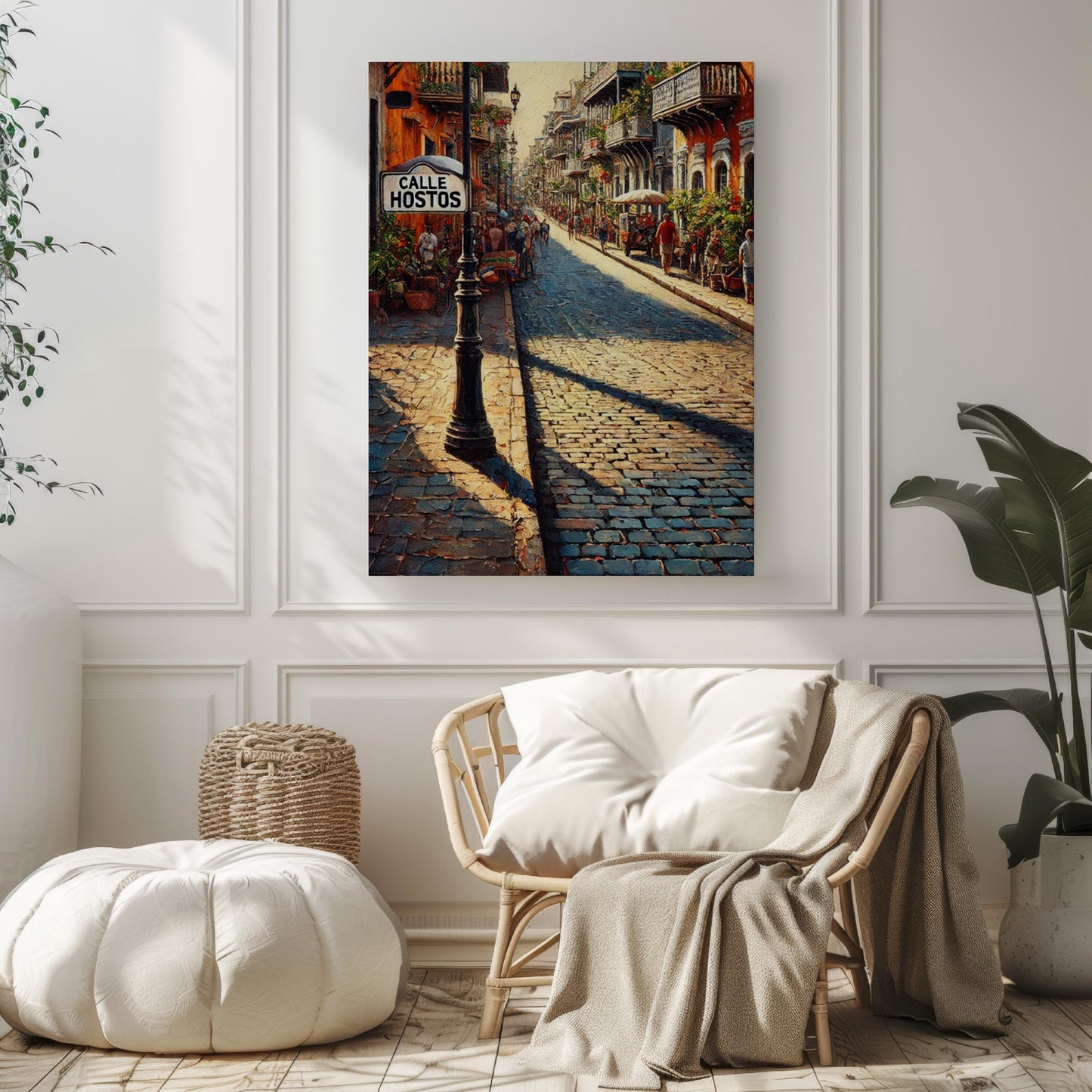 Calle Hostos Wall Art, Santo Domingo Print, Dominican Republic Street Scene, Travel Poster, Cityscape Gift, Home Décor