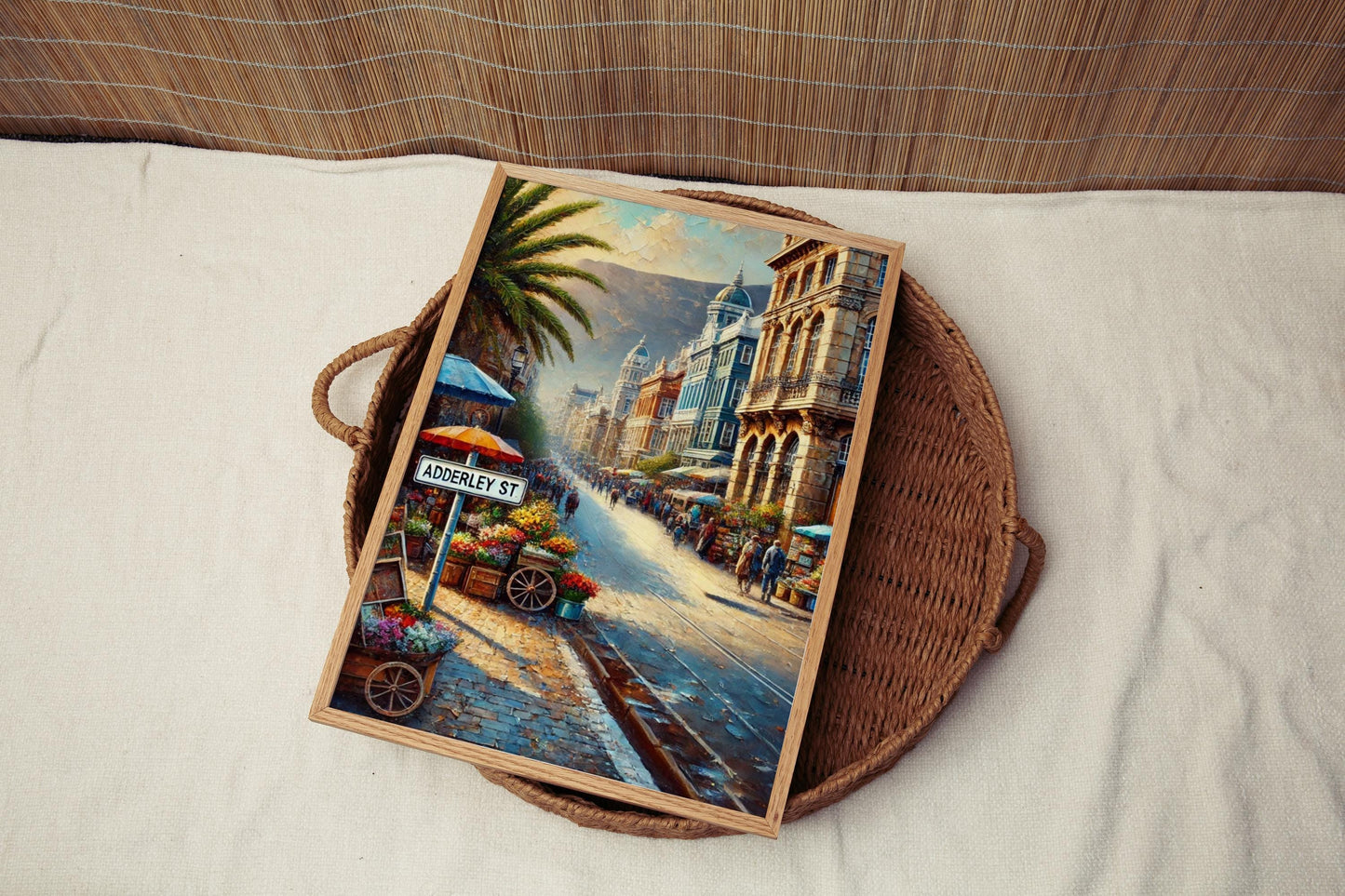 Cape Town Adderley Street Wall Art Print, Travel Poster, African Home Decor, Cape Town Gift, Housewarming & Travel Keepsake