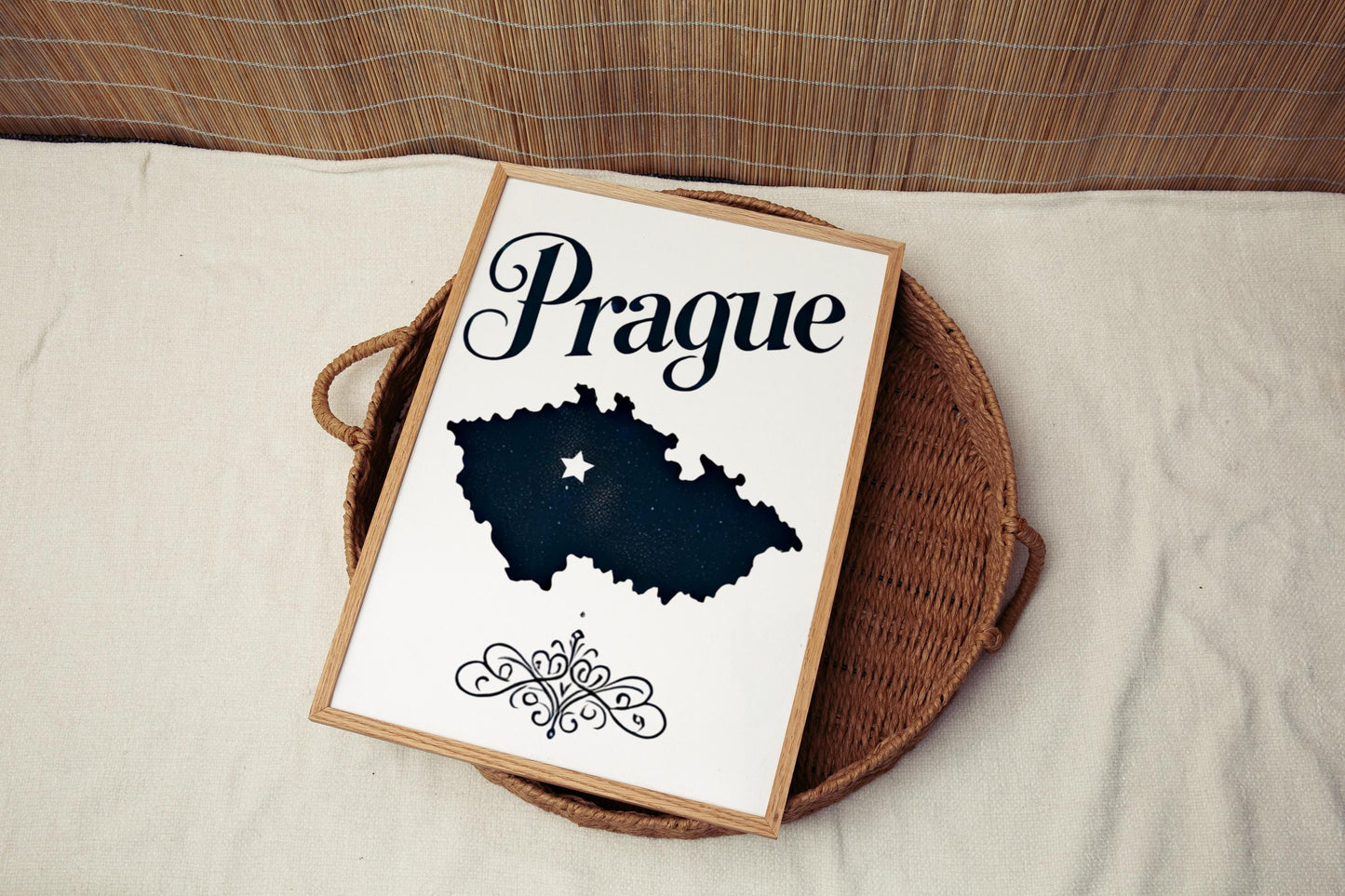 Czech Republic Wall Art Prague Print Travel Decor Housewarming Gift Czech Cityscape Home Artwork