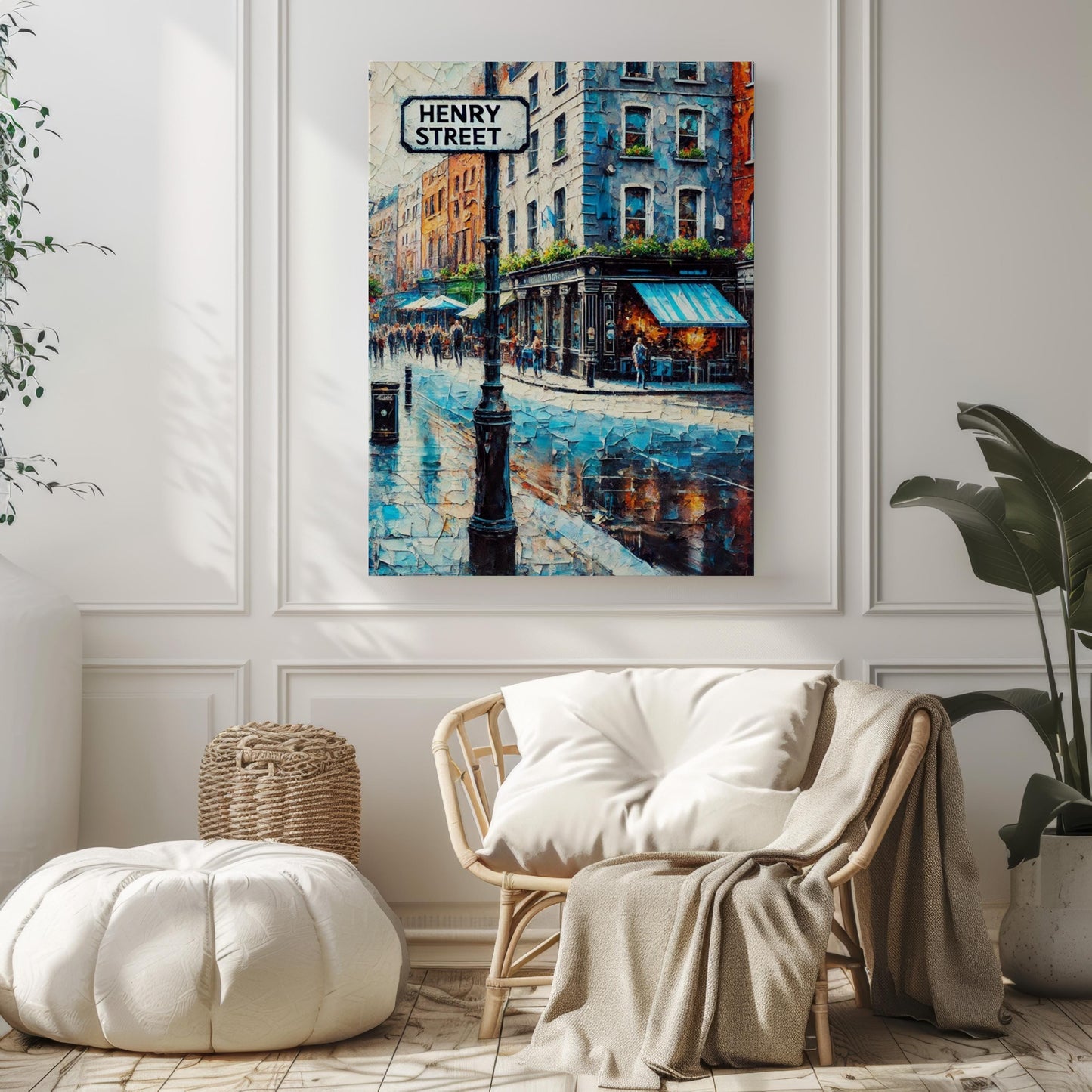 Dublin Henry St Wall Art Print - Travel Poster & Ireland Decor, Housewarming Gift, Dublin Travel Print, Ireland Gift, Dublin City Art