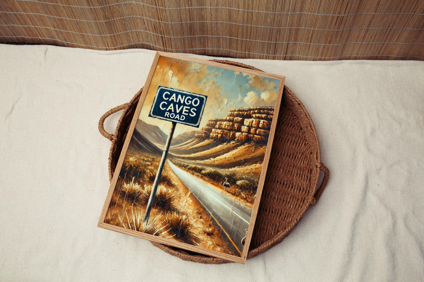 Cango Caves Road Wall Art, Oudtshoorn Travel Poster, South Africa Nature Print, African Decor, Travel Souvenir, Fine Art Print