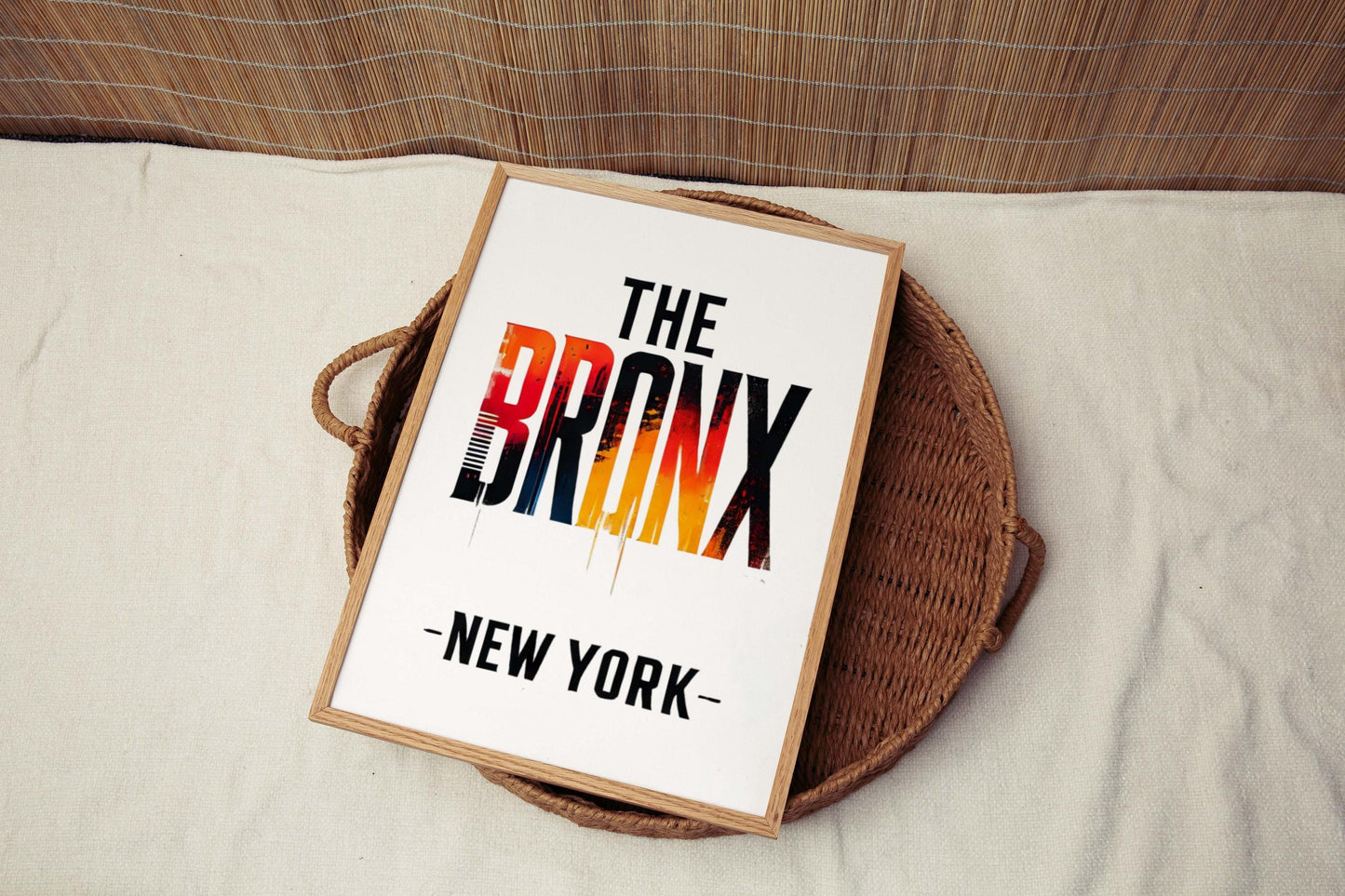 Bronx Print Wall Art - NYC Travel Decor, New York City Gift, College Dorm Room, Housewarming & Bronx Souvenir Poster