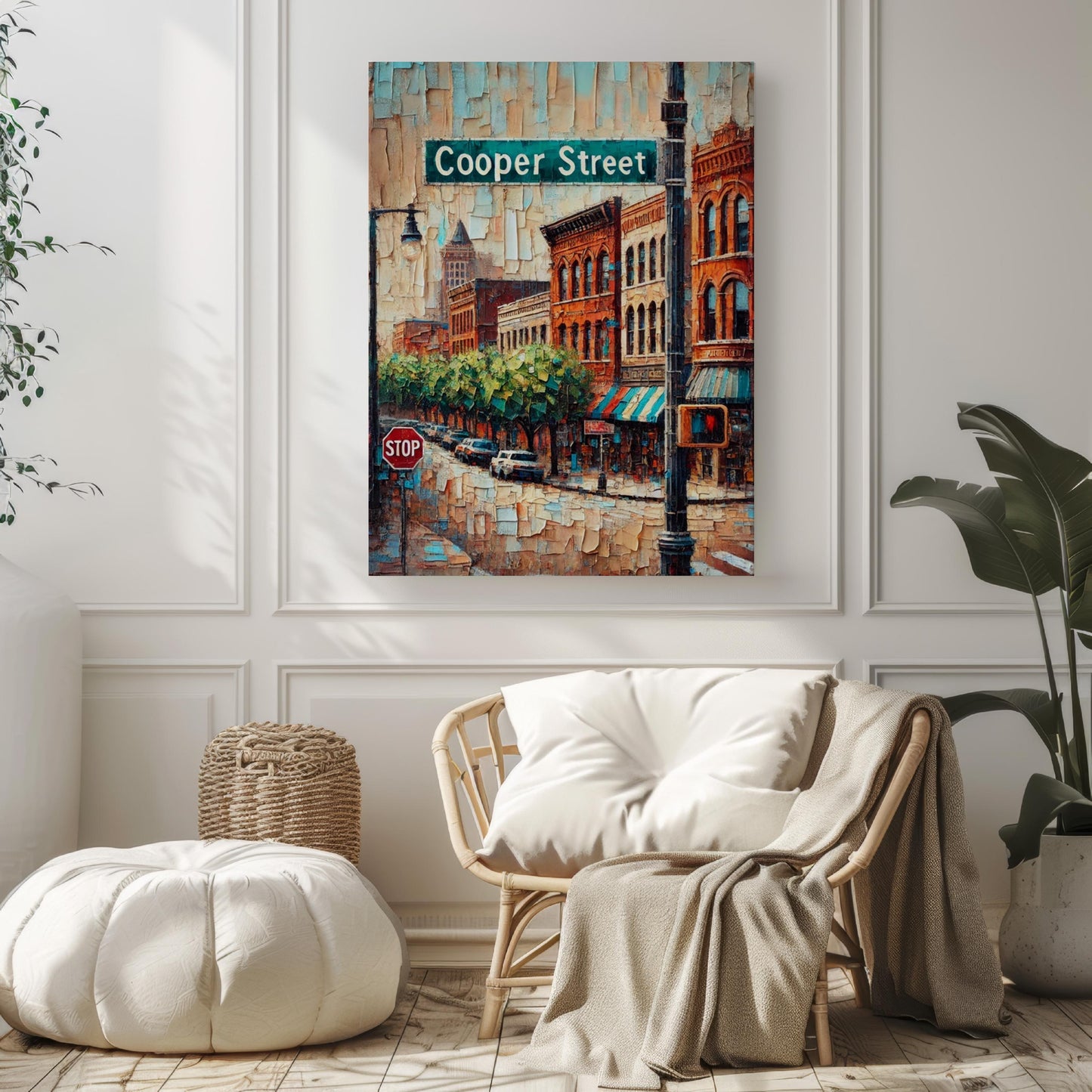 Cooper Street Wall Art Memphis Print Tennessee Art | City Travel Souvenir Poster | Personalized Gift for Memphis Lovers