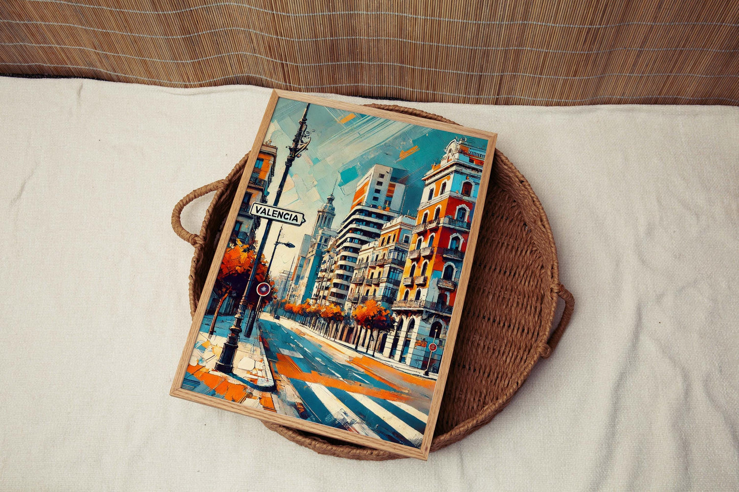 Valencia Art Print - Spain City Travel Poster, European Wall Decor, Housewarming Gift, Modern Valencia Wall Art for Home & Office