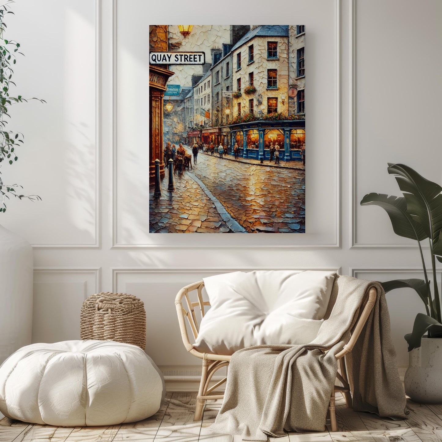 Wall Art Quay St Galway Print, Irish Travel Poster, Quay Street Wall Decor, Ireland Gift & Housewarming Artwork